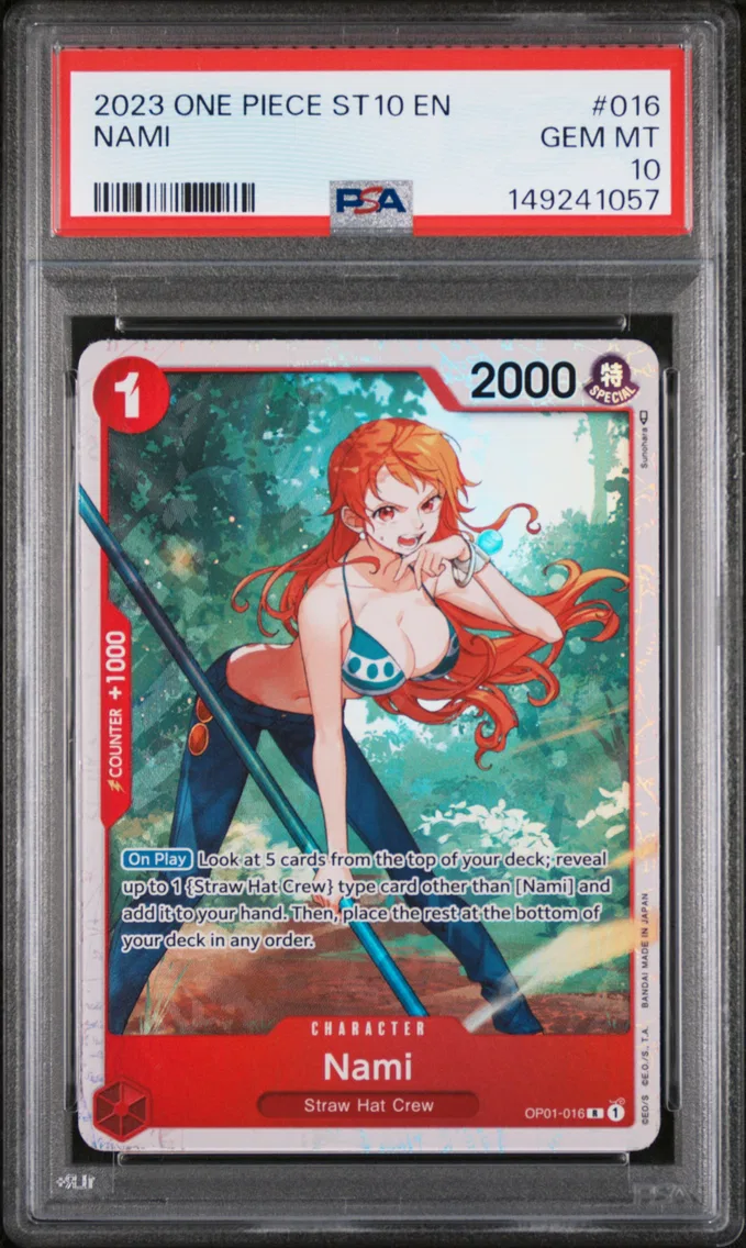 2023 #016 Nami PSA 10 One Piece Ultra Deck ST10-the Three Captains