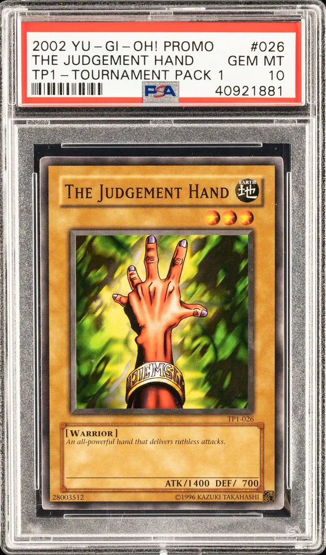 THE JUDGMENT HAND TP1-026 TOURNAMENT PACK 1 2002 PSA 10