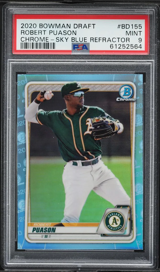 2020 #BD155 Robert Puason PSA 9 Bowman Draft Baseball