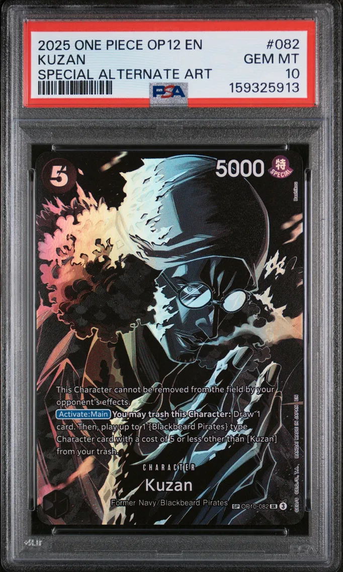 2025 #082 Kuzan PSA 10 One Piece OP12-Legacy of the Master