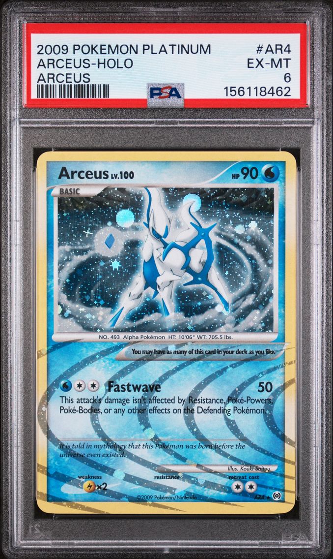 2009 #AR4 Arceus-Holo PSA 6 Platinum Arceus