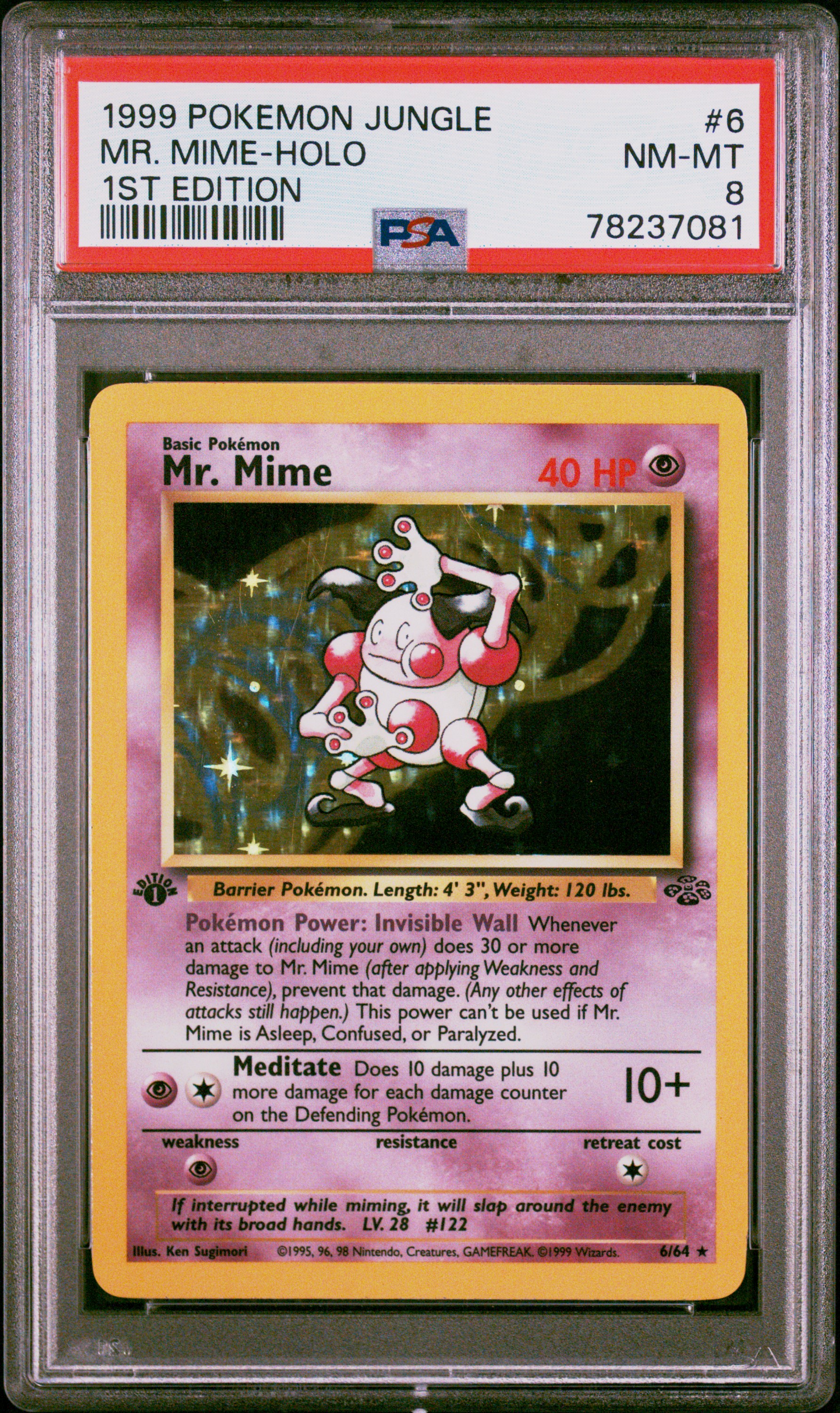 Mr. Mime-Holo 1st Edition