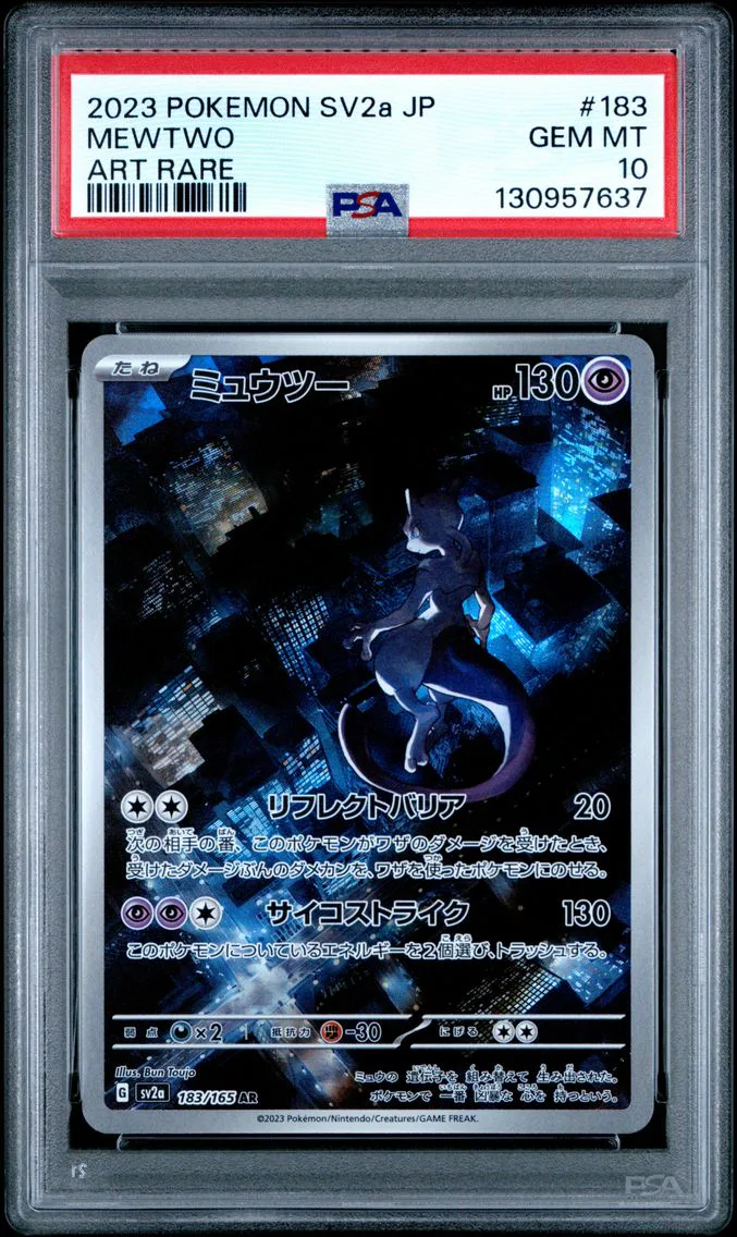 2023 #183 Mewtwo PSA 10 Japanese Sv2a-Pokemon Card 151