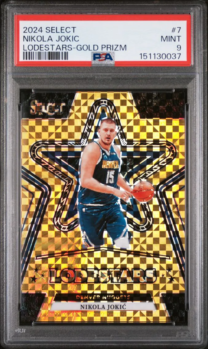 2024 #7 Nikola Jokic PSA 9 Panini Select Lodestars