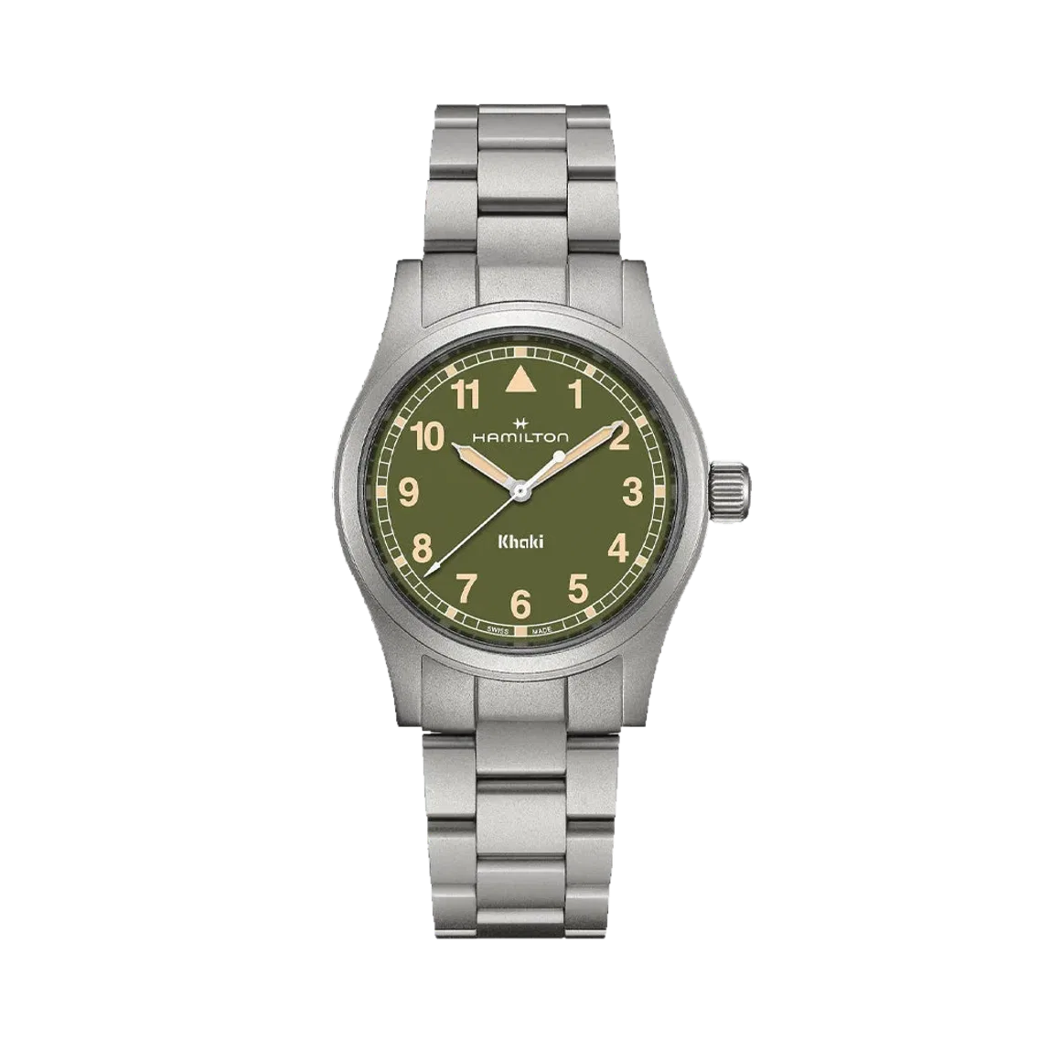 Hamilton Khaki Field Quartz 38mm - Green on Bracelet