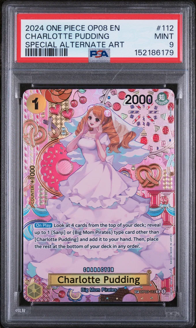 2024 #112 Charlotte Pudding PSA 9 One Piece OP08-Two Legends