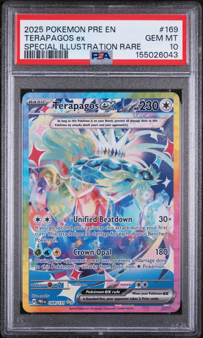 2025 #169 Terapagos EX PSA 10 Pre EN-Prismatic Evolutions
