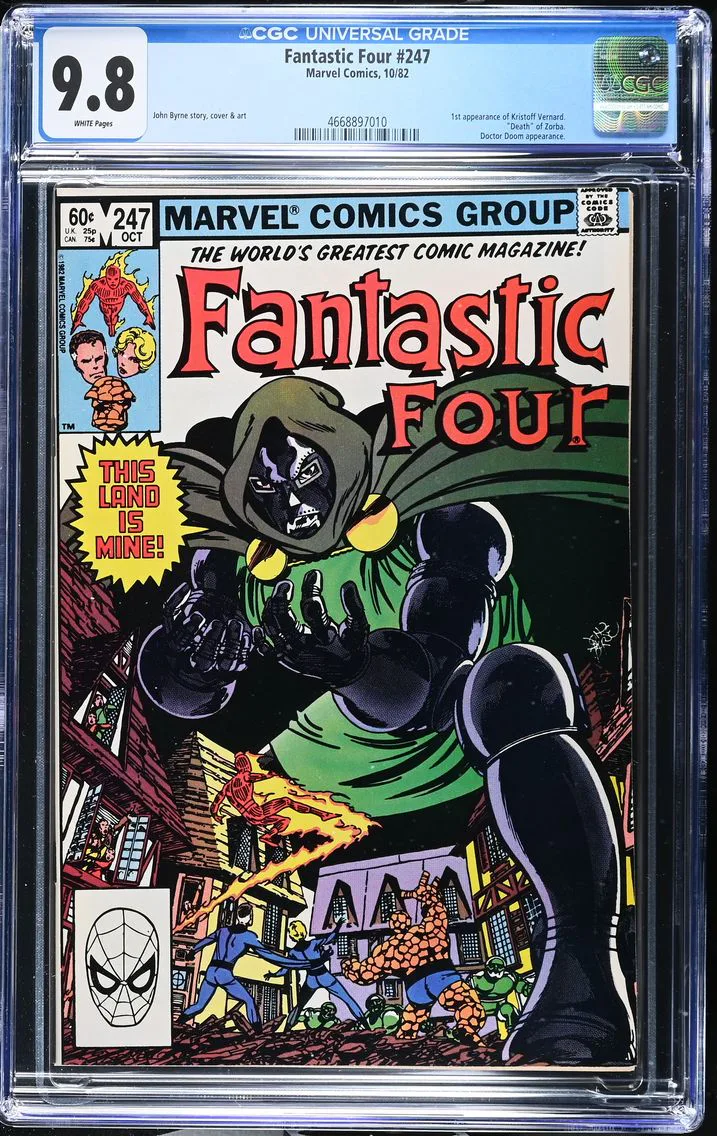 1982 Fantastic Four #247 CGC 9.8 Marvel Comics