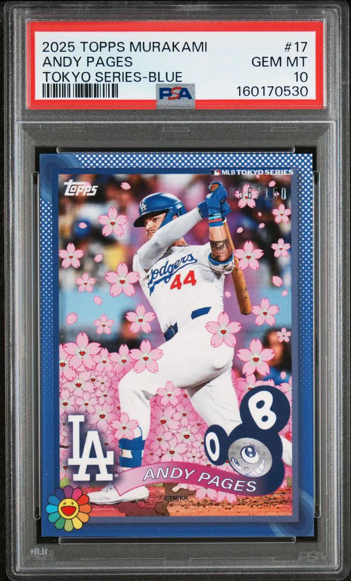 2025 #17 Andy Pages PSA 10 Topps Takashi Murakami + MLB World Tour Tokyo Series
