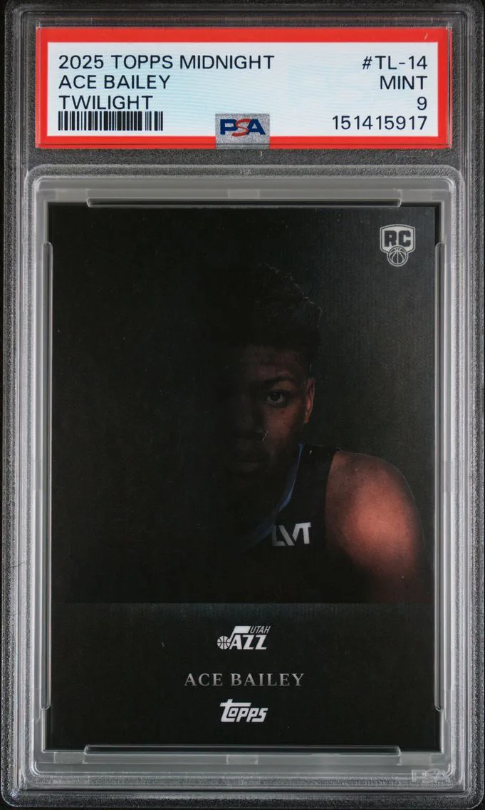 2025 #TL-14 Ace Bailey PSA 9 Topps Midnight Twilight