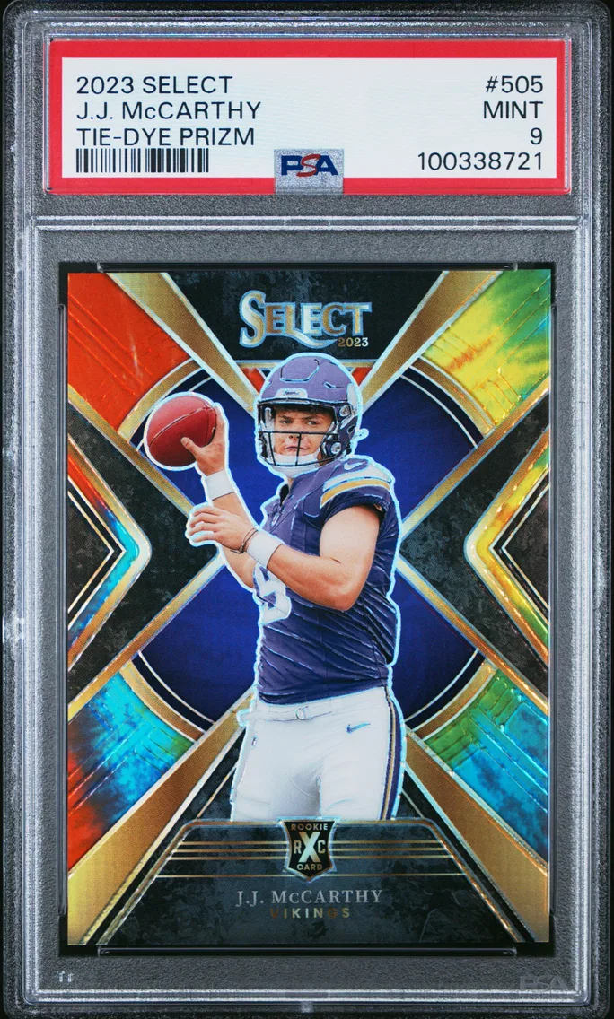 2023 #505 J.J. McCarthy PSA 9 Panini Select