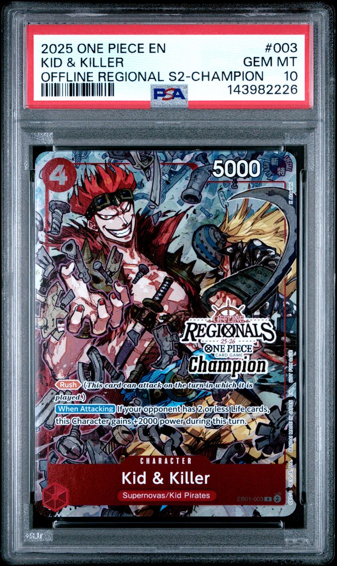 2025 #003 Kid & Killer PSA 10 On