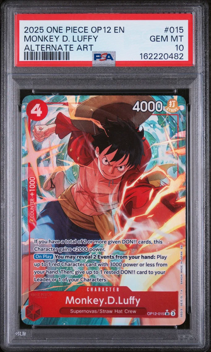 2025 #015 Monkey D. Luffy PSA 10 One Piece OP12-Legacy of the Master