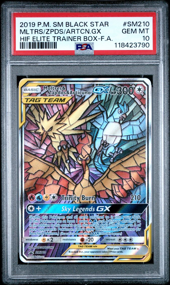 2019 #SM210 Full Art/Moltres & Z
