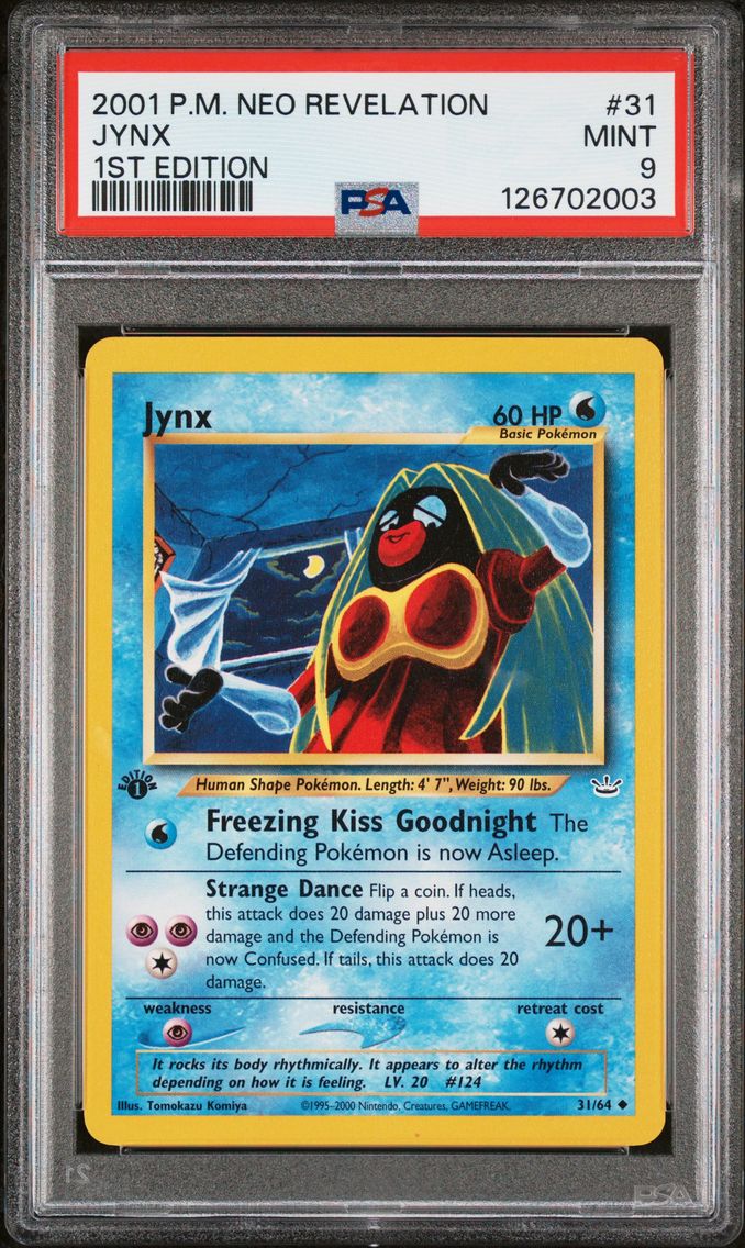 2001 #31 Jynx 1st Edition PSA 9 Neo Revelation
