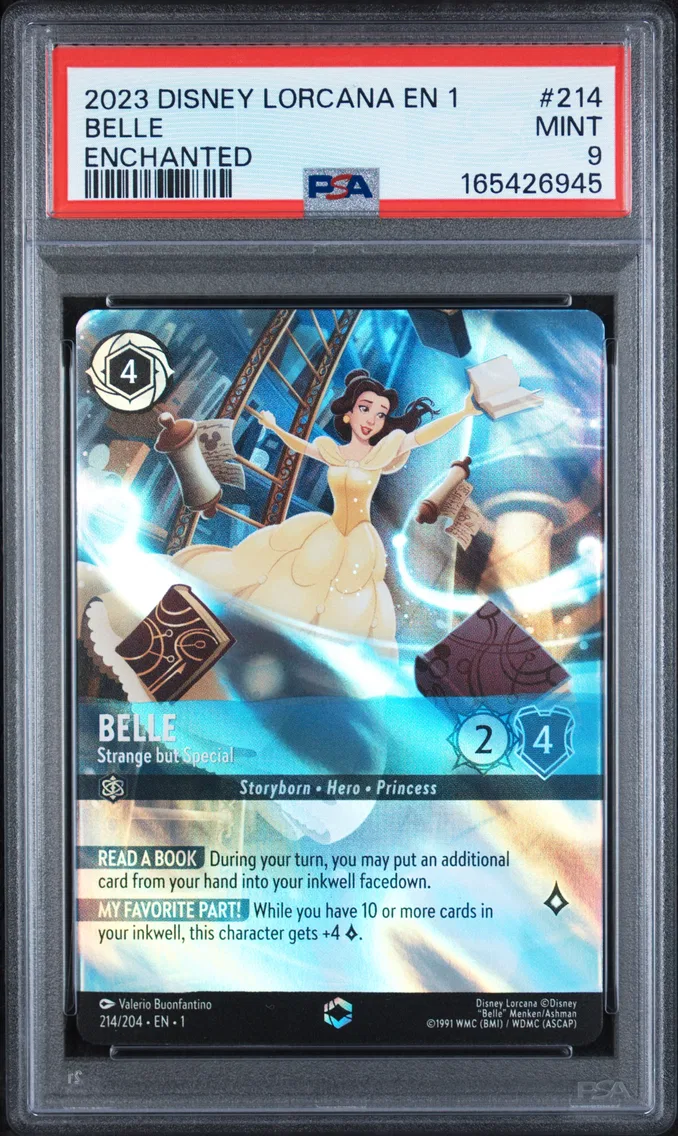 2023 #214 Belle - Strange But Special PSA 9 Disney Lorcana EN 1-the First Chapter