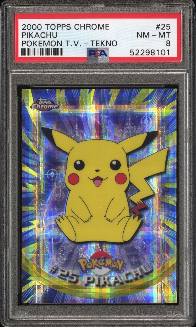 2000 #25 Pikachu Tekno PSA 8 Top
