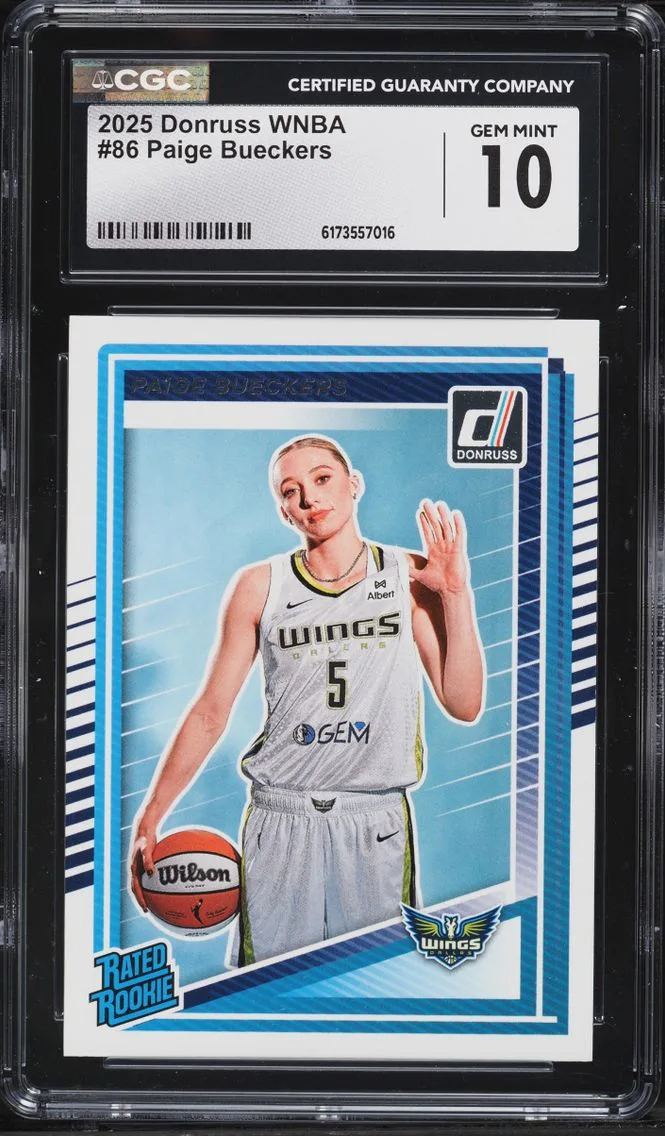 2025 Donruss WNBA Paige Bueckers ROOKIE #86 CGC 10 GEM MINT