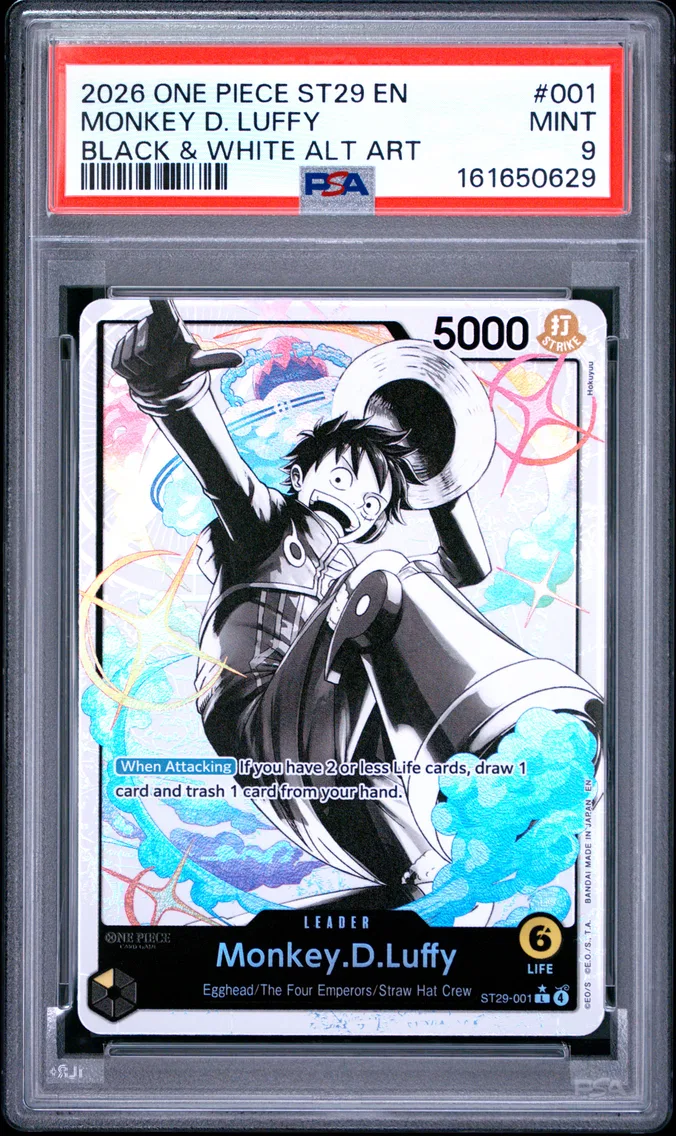 2026 #001 MONKEY D. LUFFY PSA 9 One Piece Starter Deck ST29-Egghead