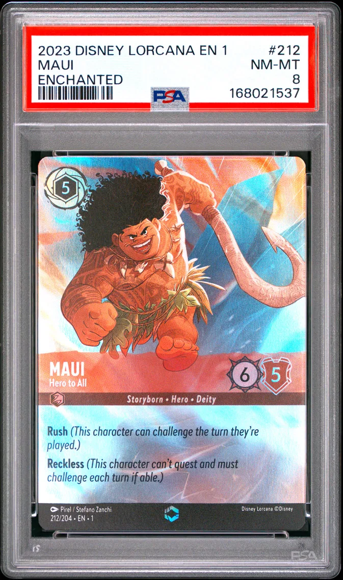 2023 #212 Maui - Hero to All PSA 8 Disney Lorcana EN 1-the First Chapter