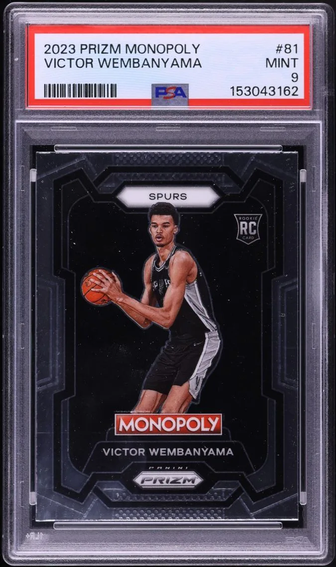 2023 Panini Prizm Monopoly Victor Wembanyama ROOKIE #81 PSA 9 MINT
