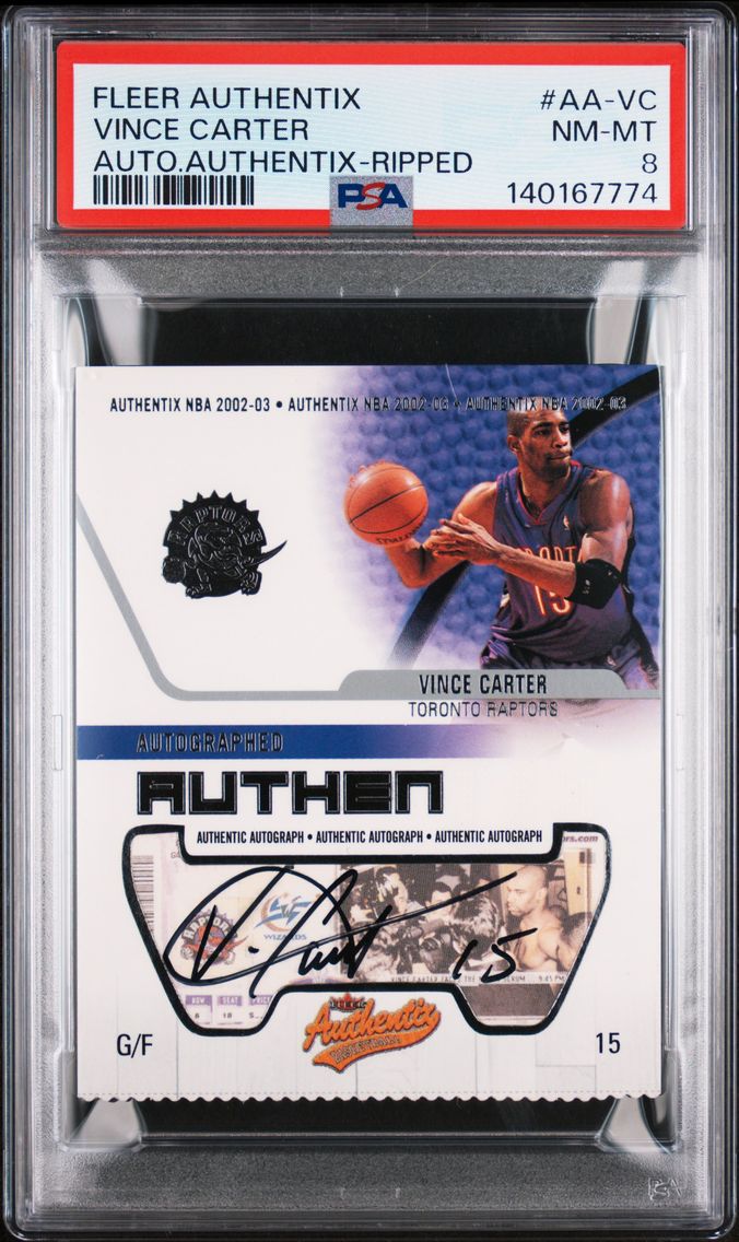 2002 #AA-VC Vince Carter PSA 8 F