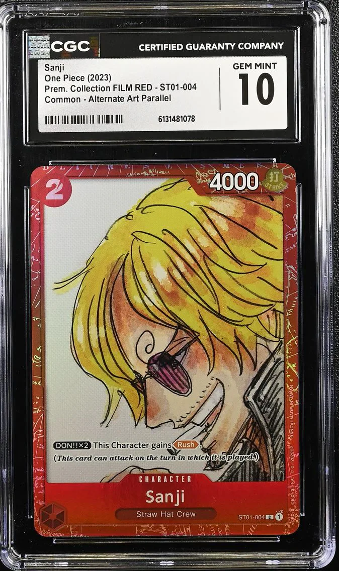 2023 #ST01-004 Sanji CGC 10 Premium Collection FILM RED (Foil) - English