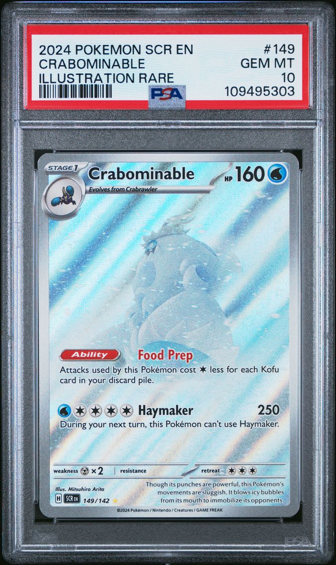2024 #149 Crabominable PSA 10 Scr EN-Stellar Crown Pokemon