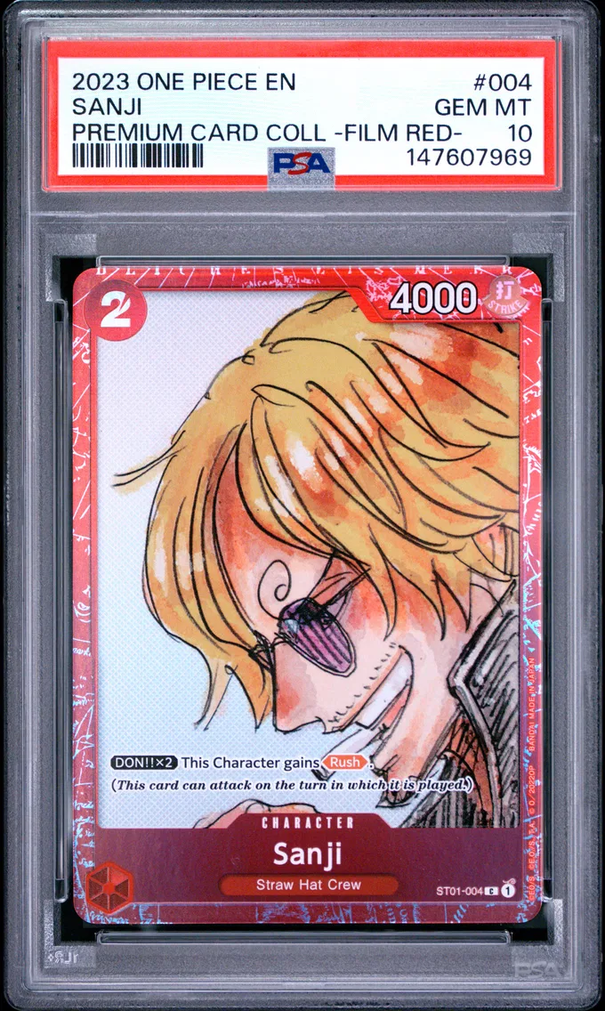 2023 #004 Sanji PSA 10 One Piece Premium Card Collection -One Piece Film Red-