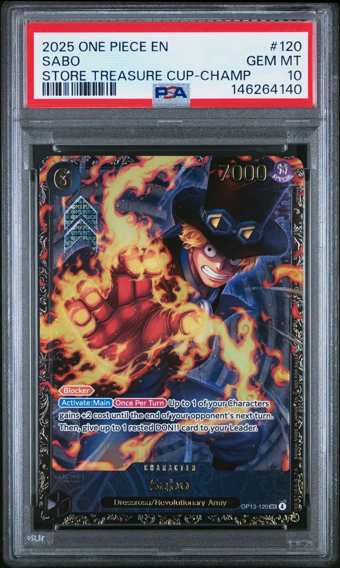 2025 #120 Sabo PSA 10 One Piece