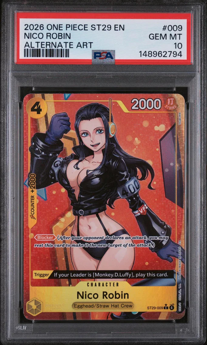 2026 #009 Nico Robin PSA 10 One Piece Starter Deck ST29-Egghead