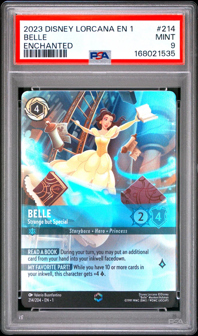 2023 #214 Belle - Strange But Special PSA 9 Disney Lorcana EN 1-the First Chapter