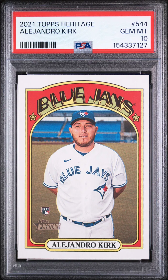 2021 #544 Alejandro Kirk PSA 10 Topps Heritage