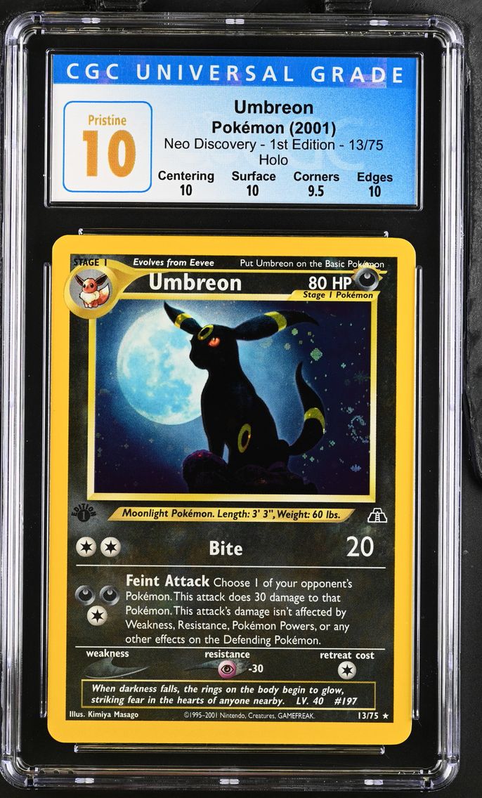 2001 #13 Umbreon CGC 10 Pristine