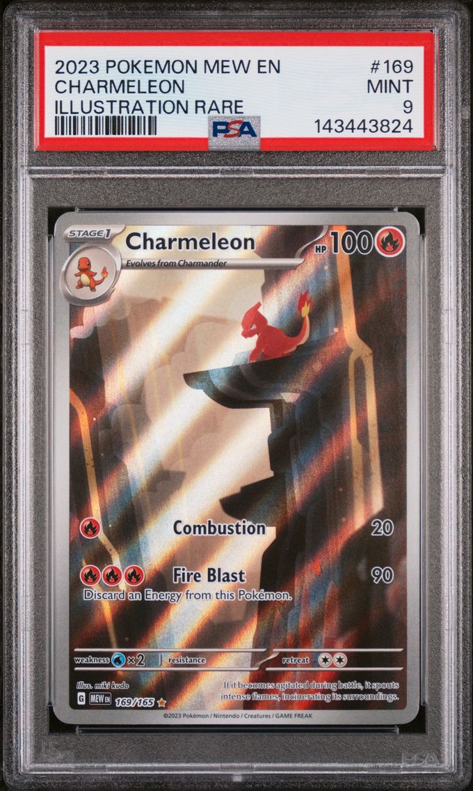2023 #169 Charmeleon PSA 9 Mew E