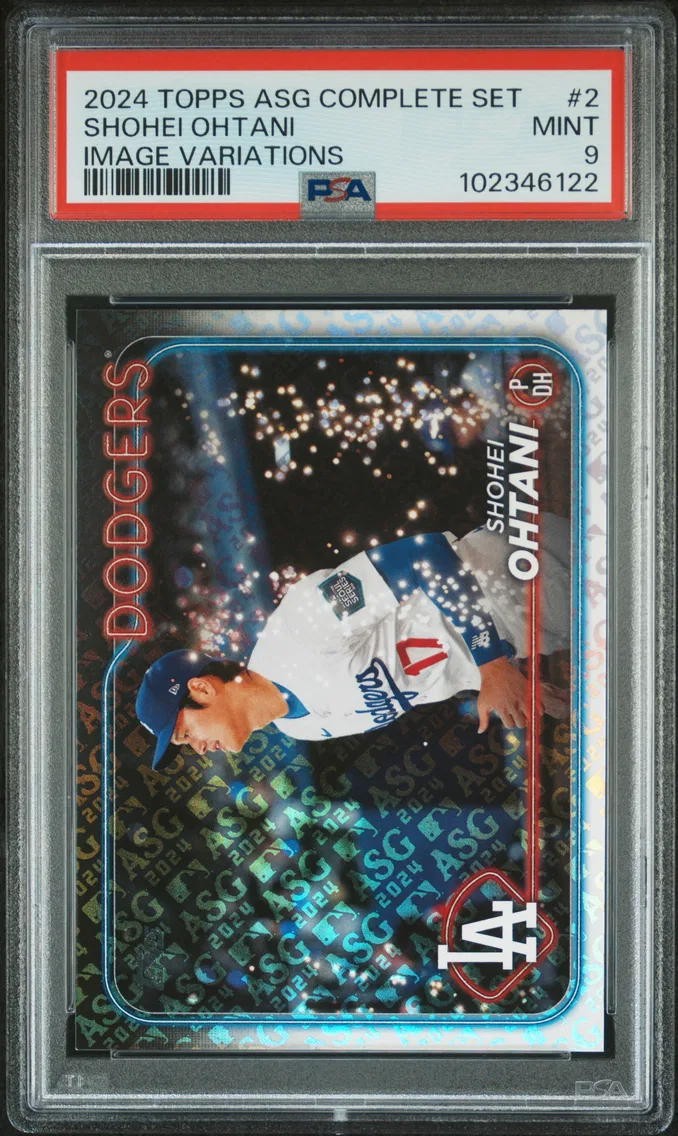 2024 #2 Shohei Ohtani PSA 9 Topps All-Star Game Complete Set Image Variations