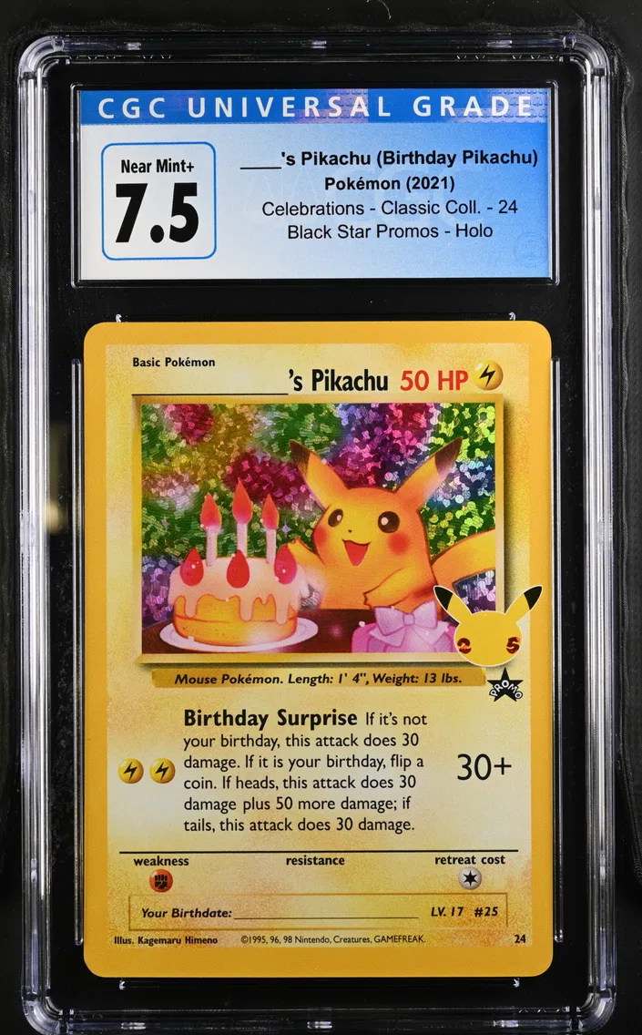 2021 #24 ____'s Pikachu CGC 7.5 Celebrations - Classic Collection - English