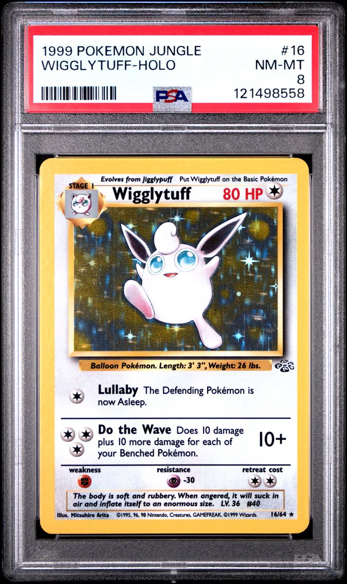 1999 #16 Wigglytuff-Holo PSA 8 Jungle Pokemon