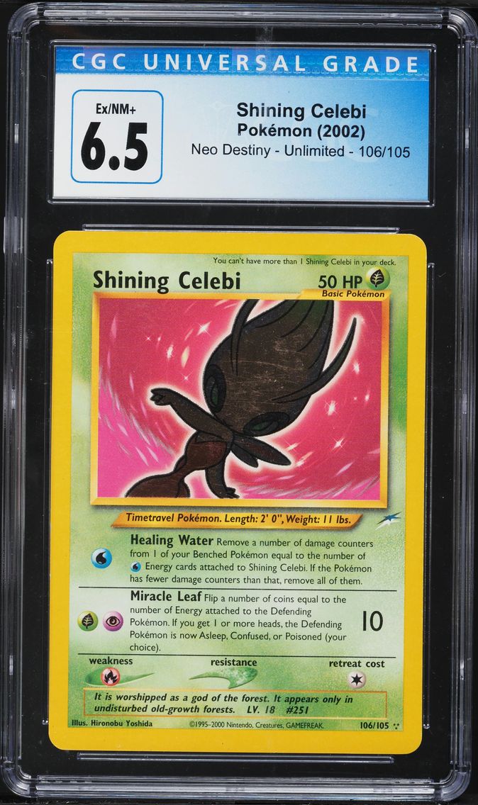 2002 #106 Shining Celebi CGC 6.5 Neo Destiny Pokemon