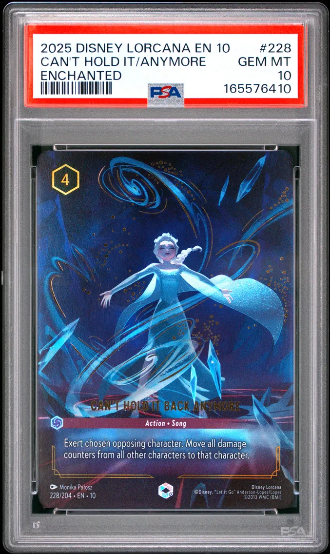 2025 #228 Can't Hold It Back Anymore PSA 10 Disney Lorcana EN 10-Whispers in the Well