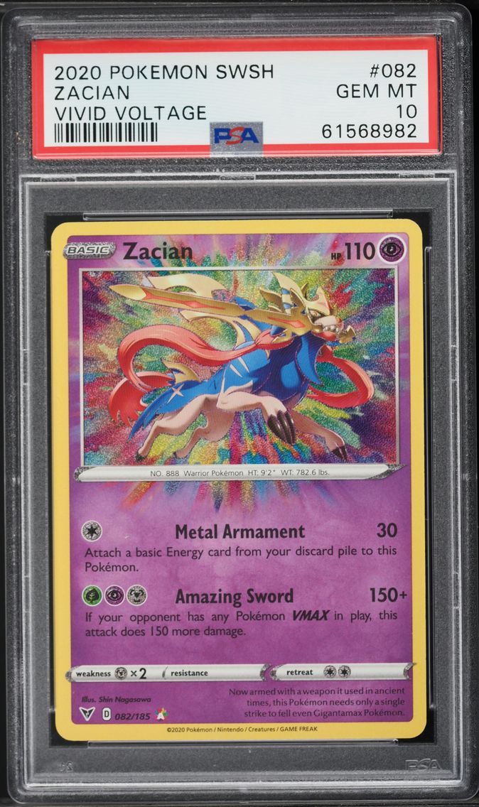 2020 #082 Zacian PSA 10 Sword &