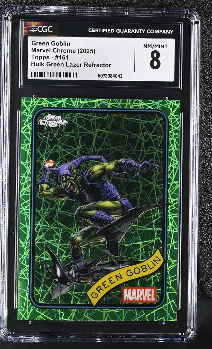 2025 #161 Green Goblin CGC 8 Marvel Chrome (2025 Topps) - English