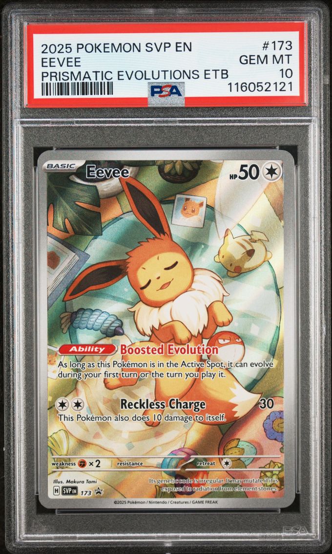2025 #173 Eevee PSA 10 Svp EN-SV Black Star Promo Pokemon
