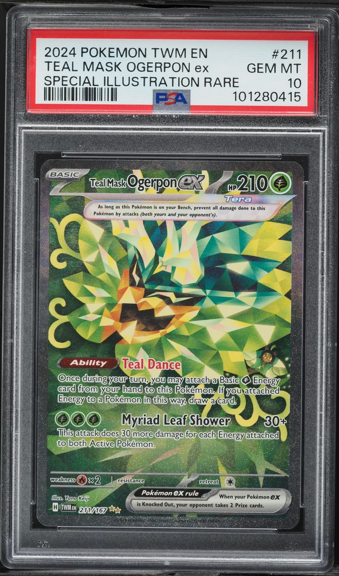 2024 #211 Teal Mask Ogerpon EX PSA 10 Twm EN-Twilight Masquerade Pokemon