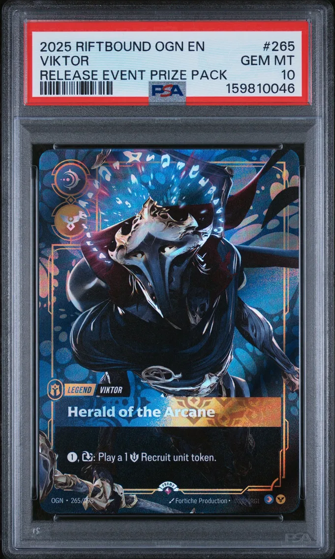 2025 #265 Viktor - Herald of the Arcane PSA 10 Riftbound: League of Legends Ogn-Origins