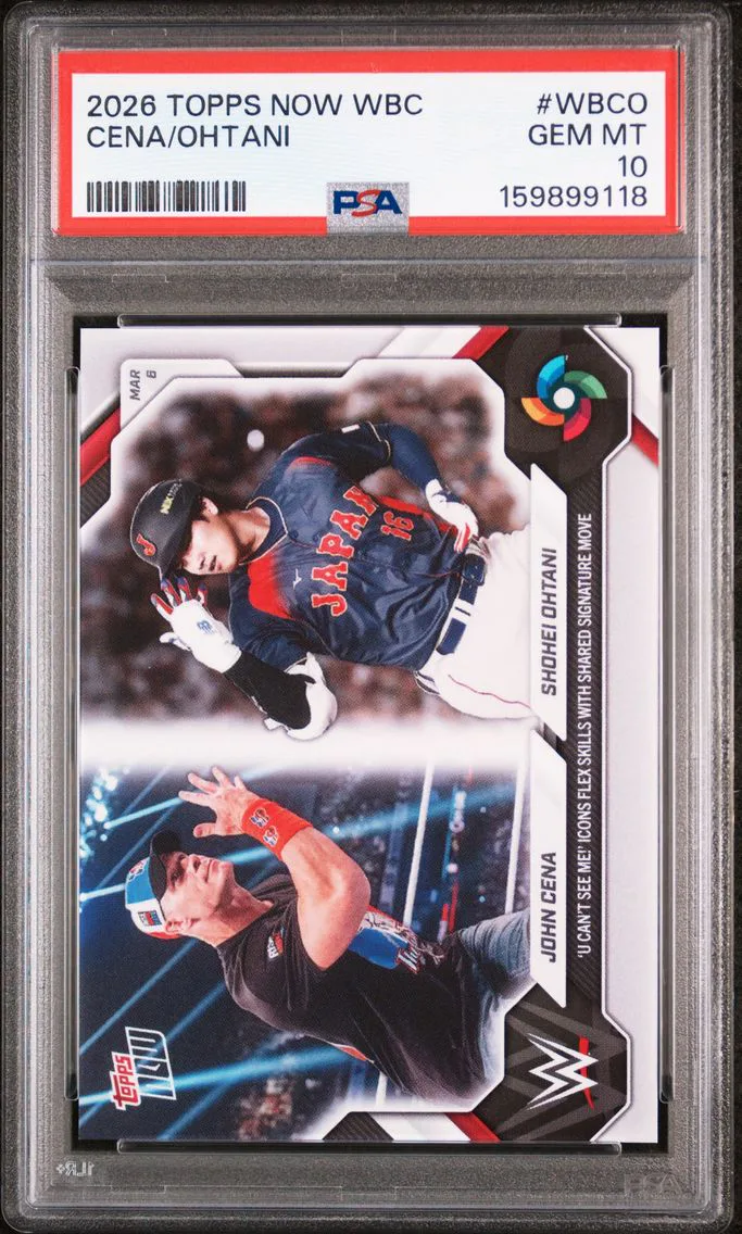 2026 #WBCO John Cena/Shohei Ohtani PSA 10 Topps Now World Baseball Classic
