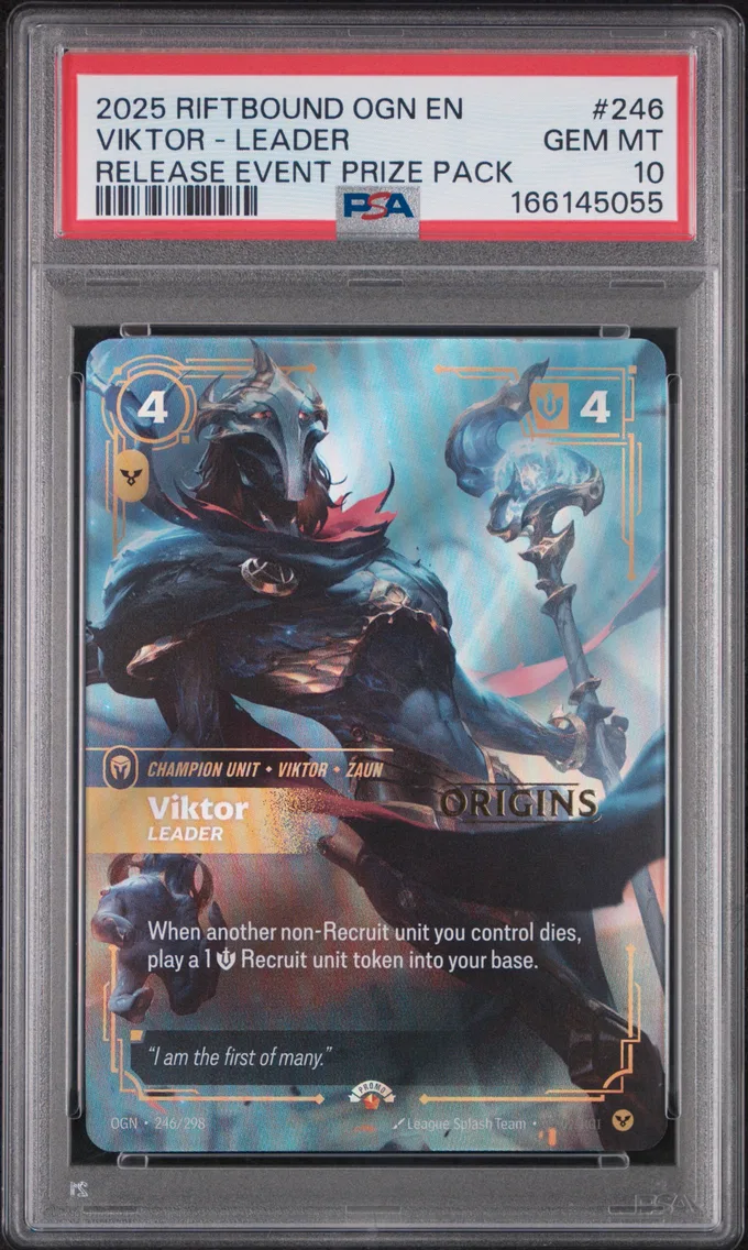 2025 #246 Viktor - Leader PSA 10 Riftbound: League of Legends Ogn-Origins