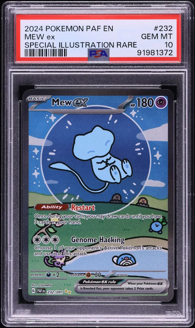 2024 #232 Shiny Mew ex PSA 10 Pokemon Scarlet & Violet Paldean Fates