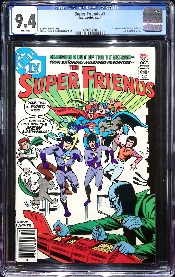 1977 Super Friends #7 CGC 9.4 DC Comics