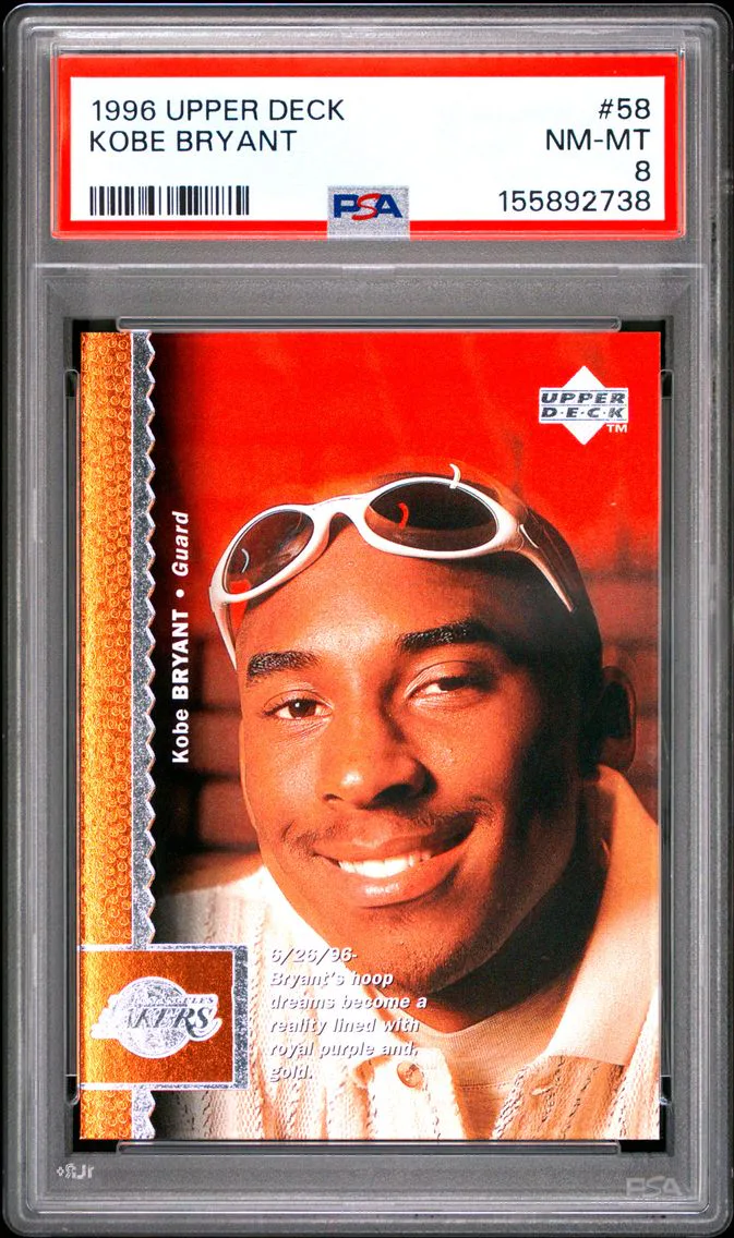 1996 #58 Kobe Bryant PSA 8 Upper Deck